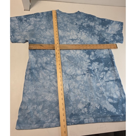 Y2k Tie Dye White Tiger T Shirt Men's Medium 90s Delta Pro Weight Nature Grunge - Picture 6 of 6